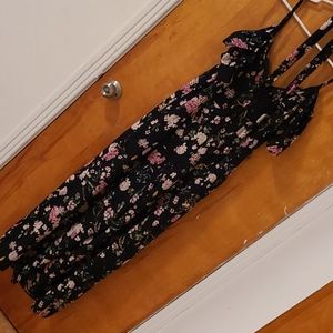 Flower print jumpsuit